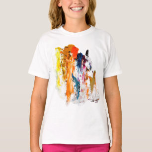 Camiseta Formas Abstratas Nascidas da Paleta de um Artista