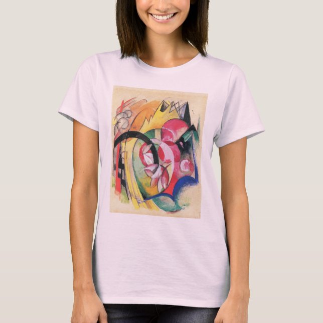 Camiseta Formas Abstratas (também conhecido como Flores Col (Frente)