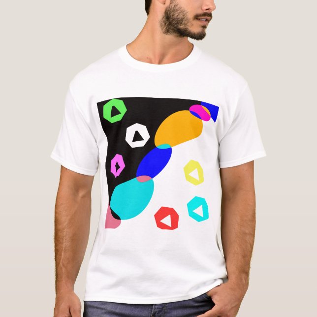 Camiseta Formas coloridas (Frente)