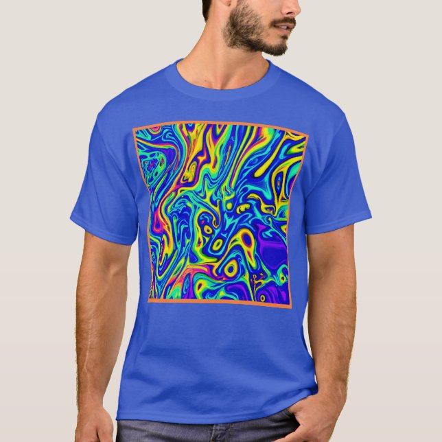 Camiseta Formas de Arte com Padrões Elegantes (Frente)