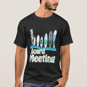 Camiseta Formas de Conselho de Onda de Reunião surfboard