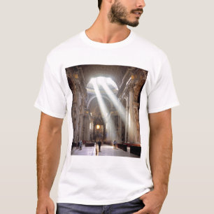 Camiseta Formas de luz solar despejam através das janelas