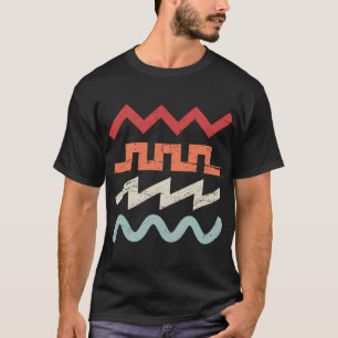 Camiseta Formas de Onda Sintetizador Retro