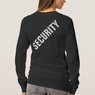 Camiseta Formas de Segurança Preta Personalizadas, De Dois 