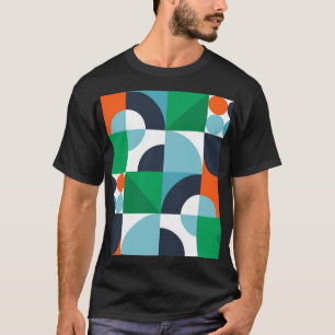 Camiseta formas e formas simples abstrato
