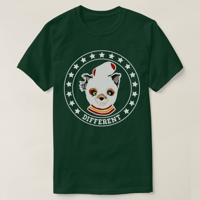 Camiseta Formas Fantásticas de Cinzas de Fox Diferentes (Frente do Design)
