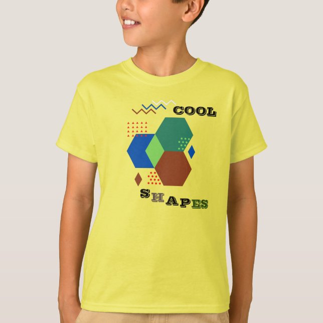 Camiseta Formas Fofas de Verão para Crianças (Frente)
