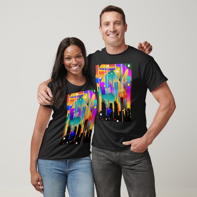 Camiseta Formas Geométricas Abstratas de Nova York Moderna (Unissex)