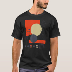 Camiseta Formas Geométricas Abstrato Cor Moderna da Vintage
