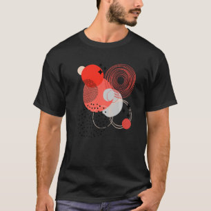 Camiseta Formas Geométricas - Abstrato de Círculos e Pontos