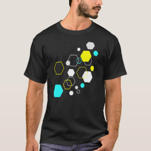 Camiseta Formas Geométricas Abstrato Moderna Hexágono 1