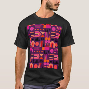 Camiseta Formas Geométricas - Abstrato Padrão Invisível.