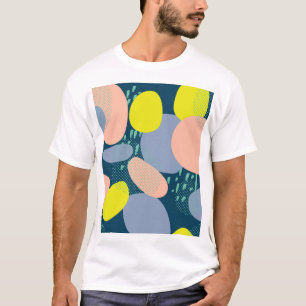 Camiseta Formas Geométricas: Estilo Colorido de Memphis