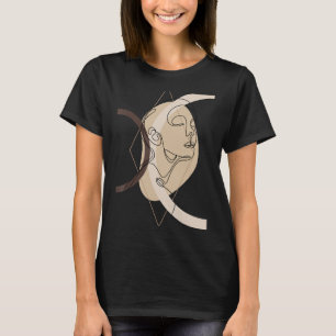 Camiseta Formas Geométricas Minimalistas abstrato femininas