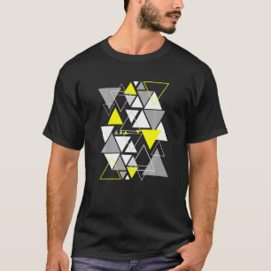 Camiseta Formas Geométricas Triângulos de Vintagem Modernos