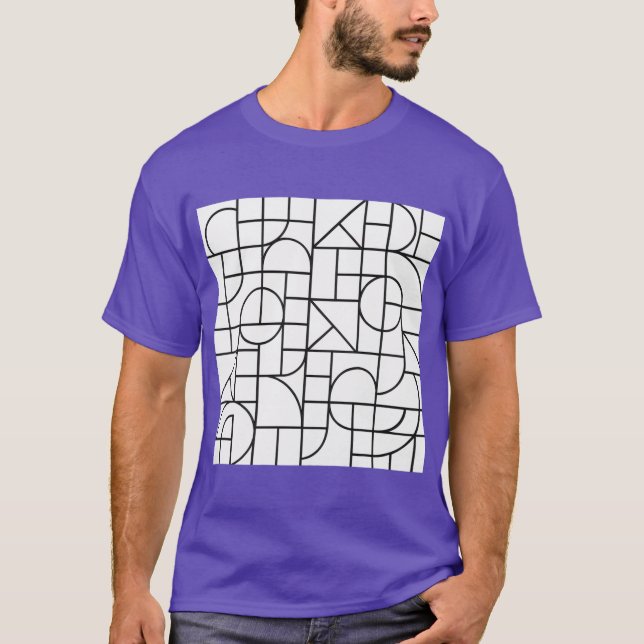 Camiseta Formas Minimalistas Modernas (Frente)
