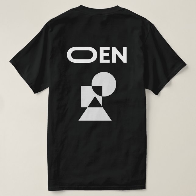 Camiseta Formas opacas Oen (Verso do Design)