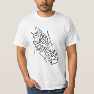 Camiseta Formas Preto Branco Arte Tribal Abstrata Tatuagem