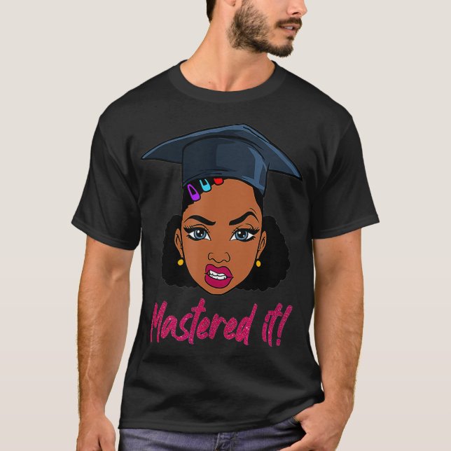 Camiseta Formatação de Mestrados de Rainha Negra (Frente)