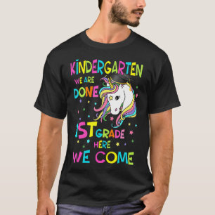 Camiseta Formatação no jardim de infância Meninas de Unicór