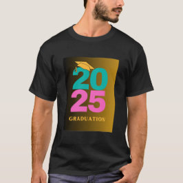 Camiseta Formatação Teal e Rosa Ano 2025 Mens