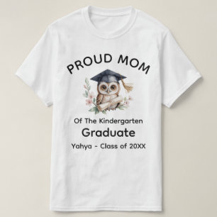 Camiseta Formatura da Pré-Escola Owl da Mamãe Orgulhosa