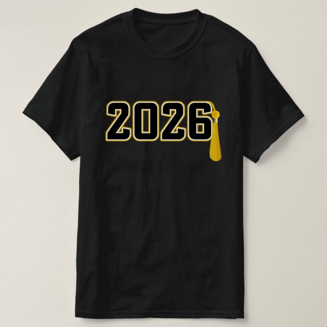 Camiseta Formatura da turma de 2026 do Letterman (Frente do Design)