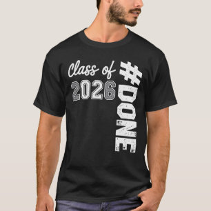 Camiseta Formatura da Turma de 2026 Graduado 26 Orgulhoso