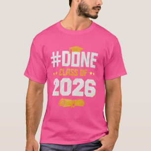 Camiseta Formatura da Turma de 2026 Graduado Senior High