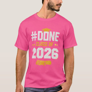 Camiseta Formatura da Turma de 2026 Graduado Senior High