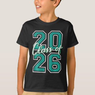 Camiseta Formatura da Turma de 2026 Universitaria Verde Águ