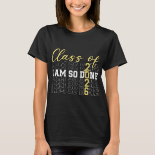 Camiseta Formatura De 2026 Estou Tão Farto Capa De Graduaçã