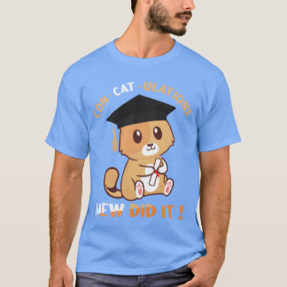 Camiseta Formatura de Gato Fofo Graduando 2023 Formatura en