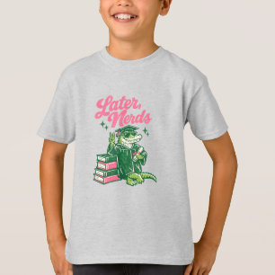 Camiseta Formatura de Nerds Posterior Jacaré Engraçado Esco