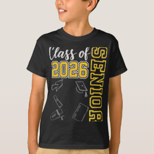 Camiseta Formatura do Ensino Médio da Turma de 2026 Senior
