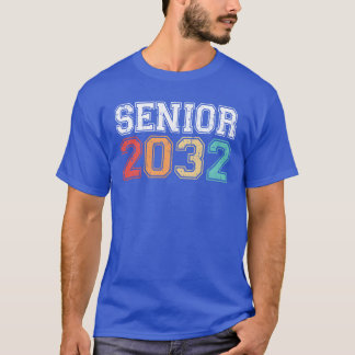 Camiseta Formatura Senior 2032 Retro Vintage engraçado