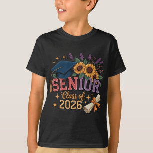 Camiseta Formatura Seniors 2026 Meninas Boho Suflowers Gorr