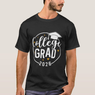 Camiseta Formatura Universitária Engraçada Graduado 2026 Gr