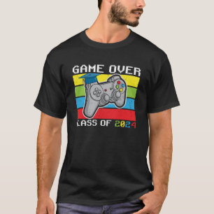 Camiseta Formatura Vintage Game Over Turma De 2024 Gamer B