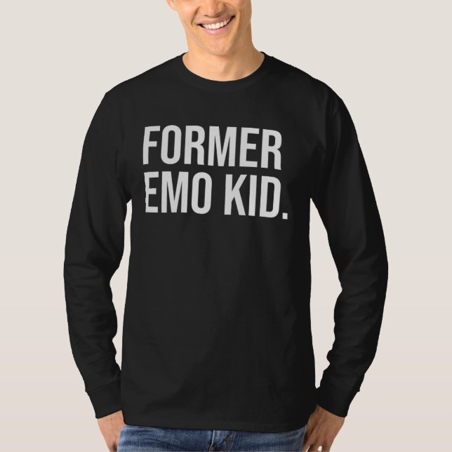Camiseta Former Emo Kid Music Concert Social Media  Millenn (Frente)