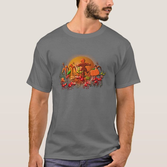 Camiseta formigas da colheita (Frente)