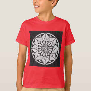 Camiseta Formigueiro de Star Mandala preto e branco