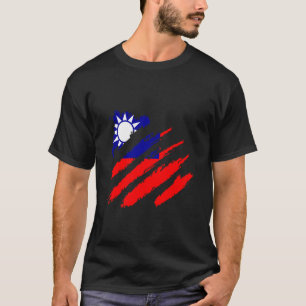 Camiseta Formosa Garra Orgulho taiwanês do Orgulho Taiwan