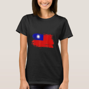 Camiseta Formosa - Sinalizador de Taiwan Eu Amo Taiwan