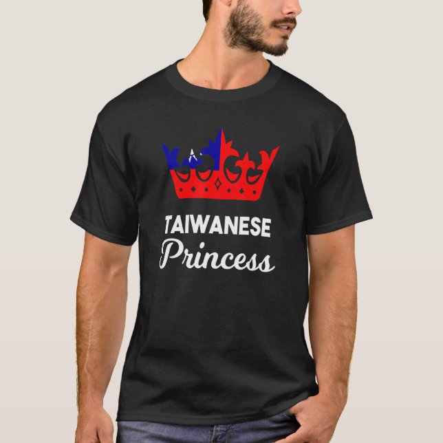 Camiseta Formosa Sinalizador taiwanês Garota Orgânica Princ (Frente)