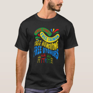Camiseta Formosa: Tibete Livre Protesta Apoio à China