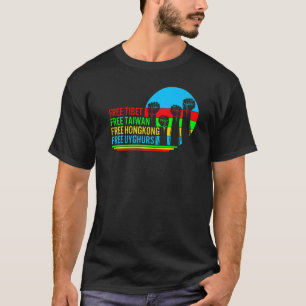 Camiseta Formosa: Tibete Livre Protesta Apoio à China