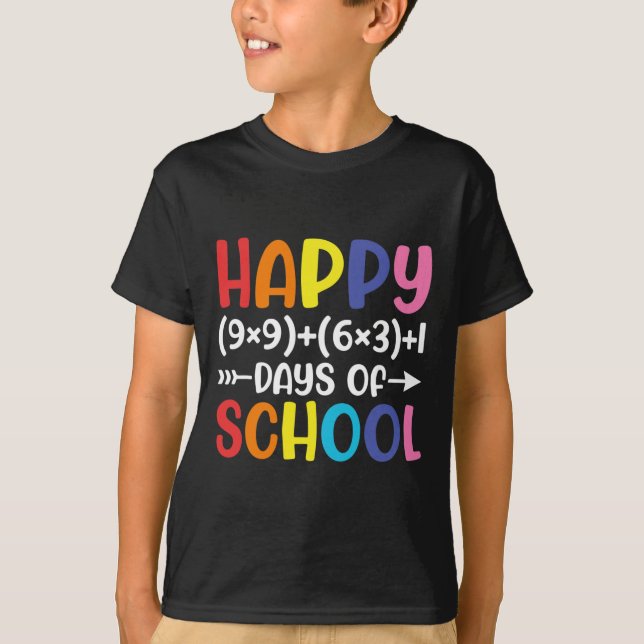 Camiseta Fórmula 100 Dias De Professora De Matemática De Di (Frente)