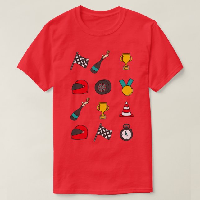 Camiseta Fórmula 1 Racer (Frente do Design)