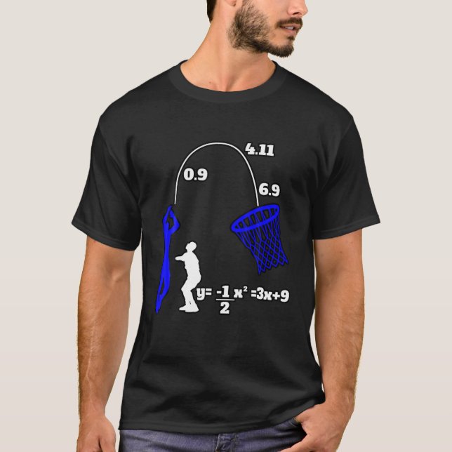 Camiseta Fórmula de basquetebol | Design De Esporte E Matem (Frente)